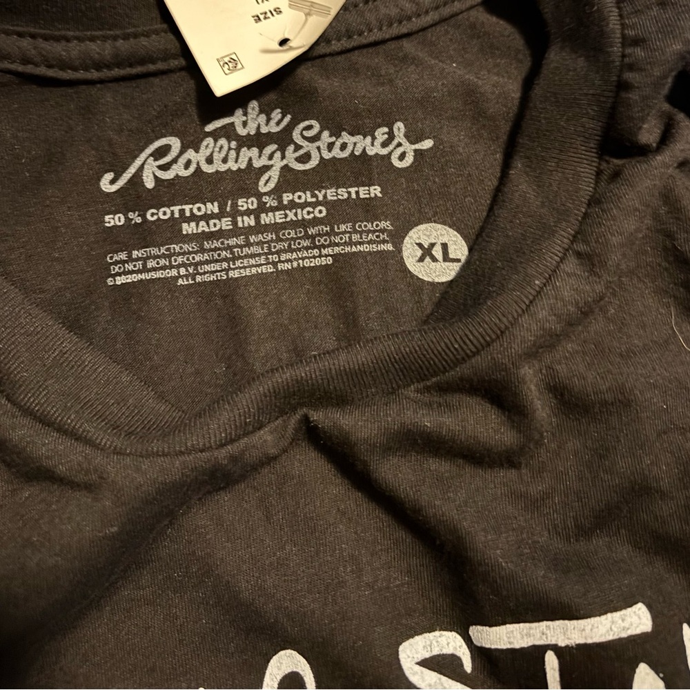Rolling Stones T Shirt Womens XL Band Graphic Tee 100% Cotton New - Picture 6 of 6